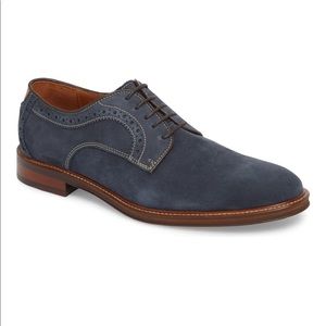 Johnston and Murphy Pearson Wing Tip Navy Oxford